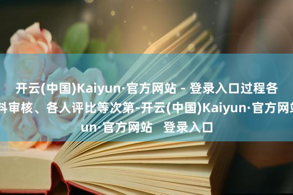 开云(中国)Kaiyun·官方网站 - 登录入口过程各校汇报、材料审核、各人评比等次第-开云(中国)Kaiyun·官方网站   登录入口