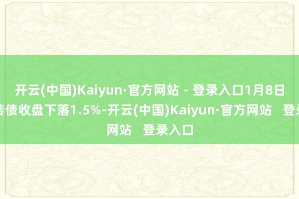 开云(中国)Kaiyun·官方网站 - 登录入口1月8日佳力转债收盘下落1.5%-开云(中国)Kaiyun·官方网站 登录入口